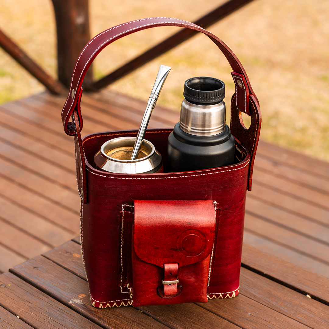 Matero de cuero artesanal hotsell