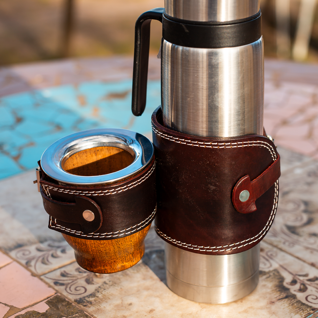 Matera Express / Mate Holder for Thermos - Leather