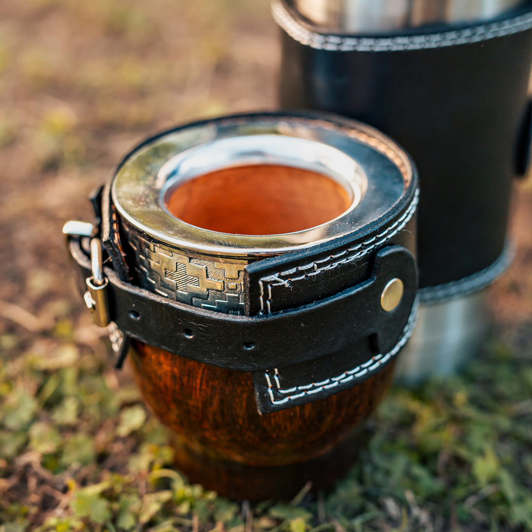 Matera Express / Mate Holder for Thermos - Leather