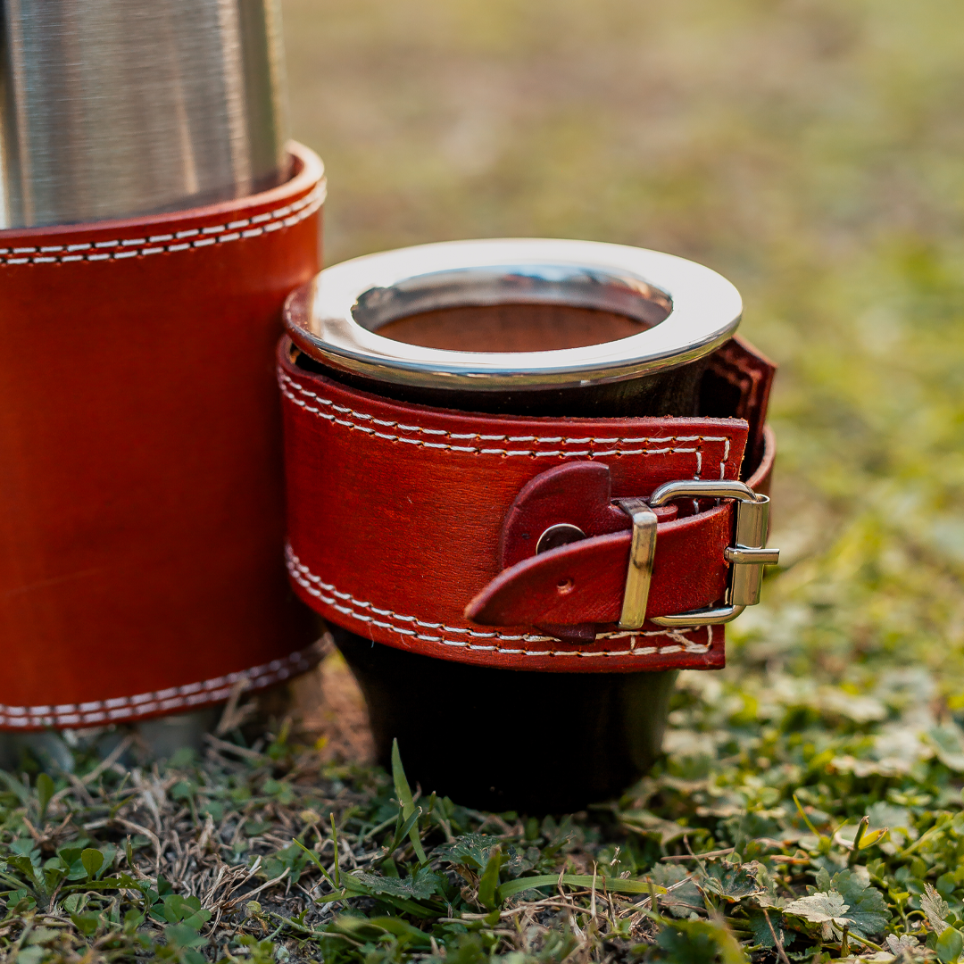 Matera Express / Mate Holder for Thermos - Leather