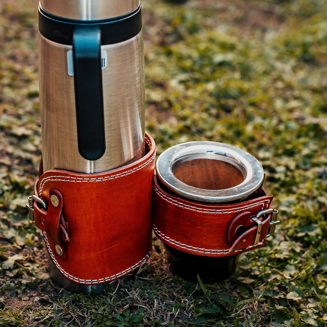 Matera Express / Mate Holder for Thermos - Leather