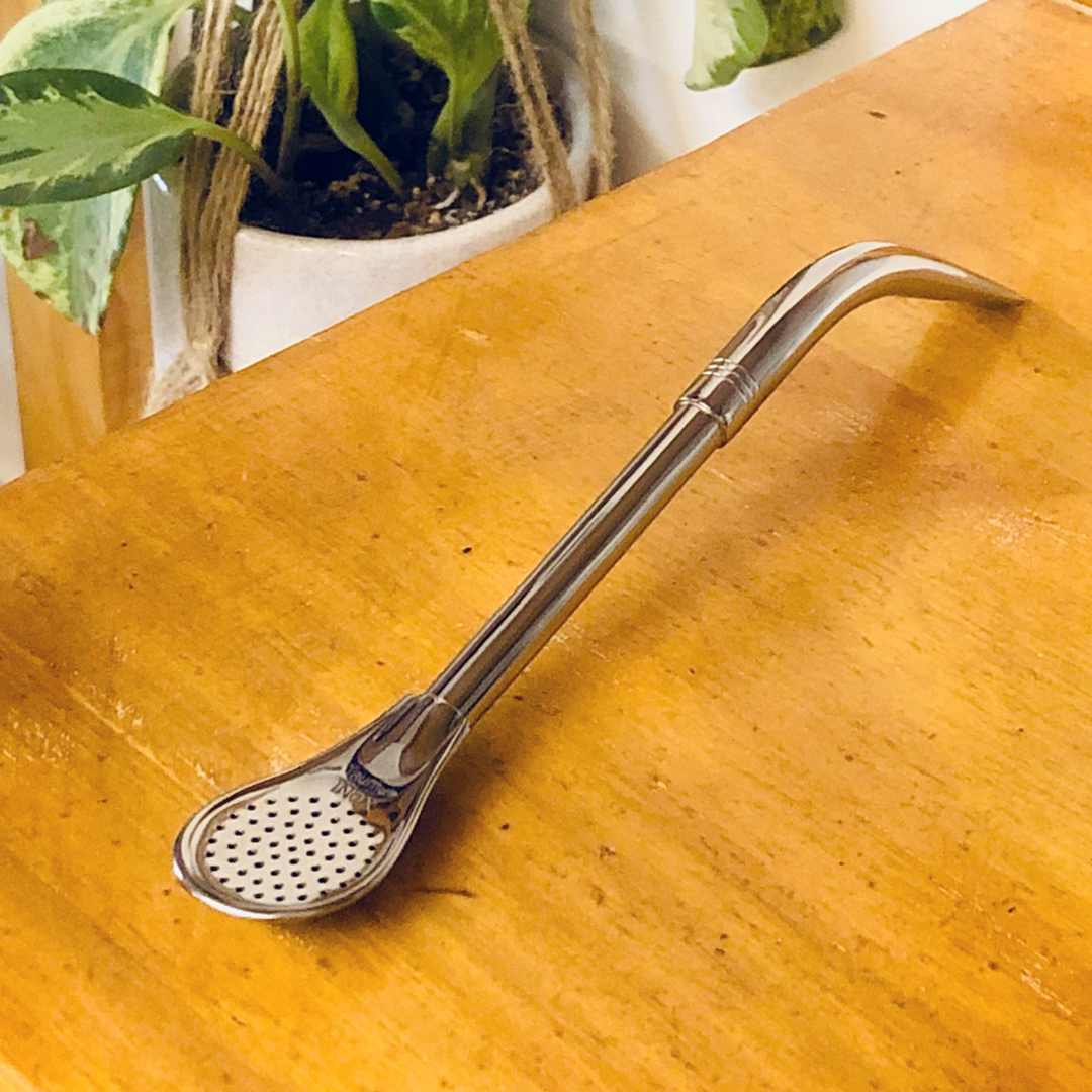 Curved Premium Metal Straw (Bombilla) - Stainless Steel