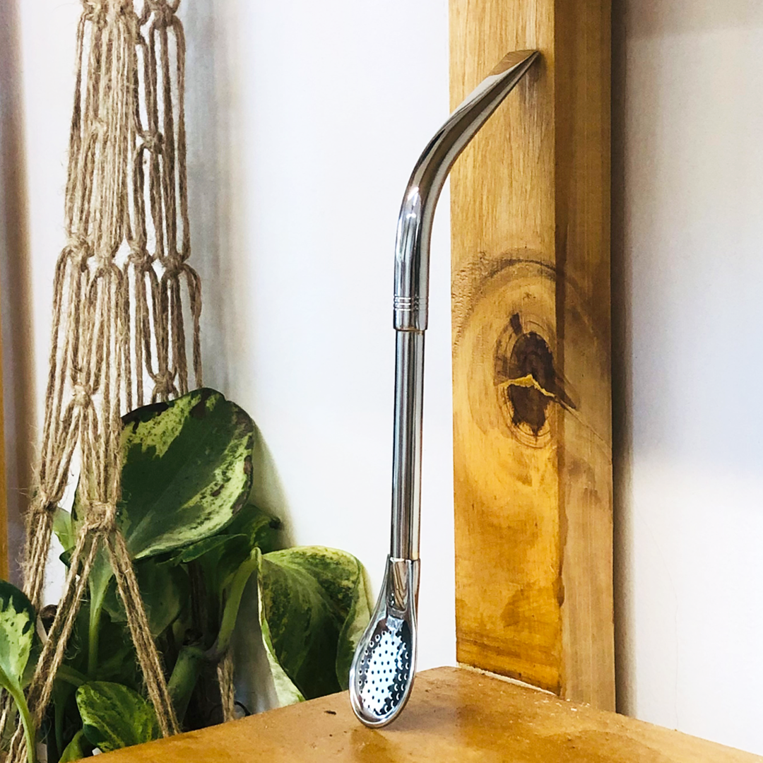 Curved Premium Metal Straw (Bombilla) - Stainless Steel