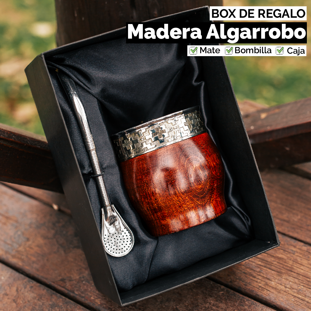 Gift Box - Imperial Style (Wood) Mate Cup