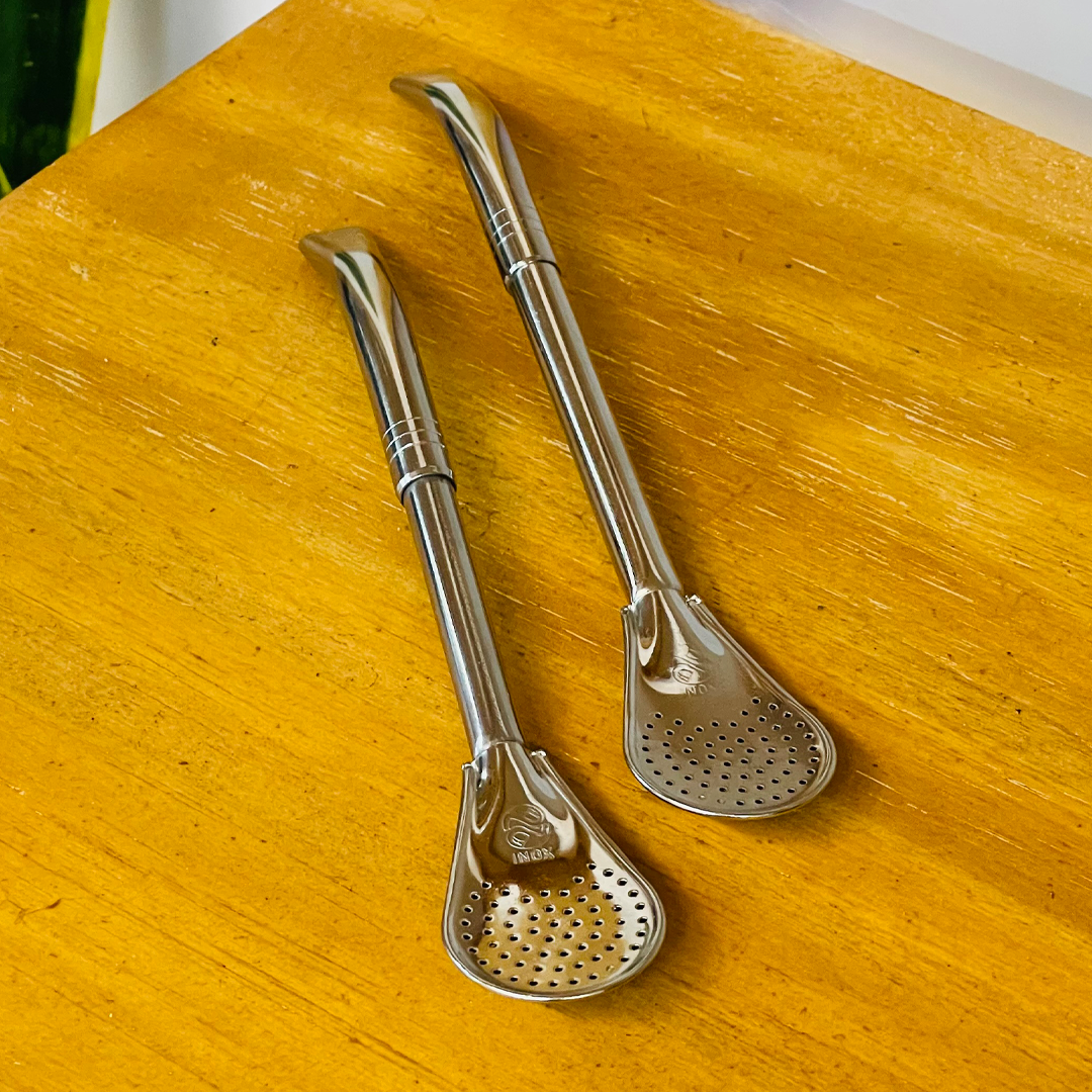 Curved Metal Straw (Bombilla) - Stainless Steel