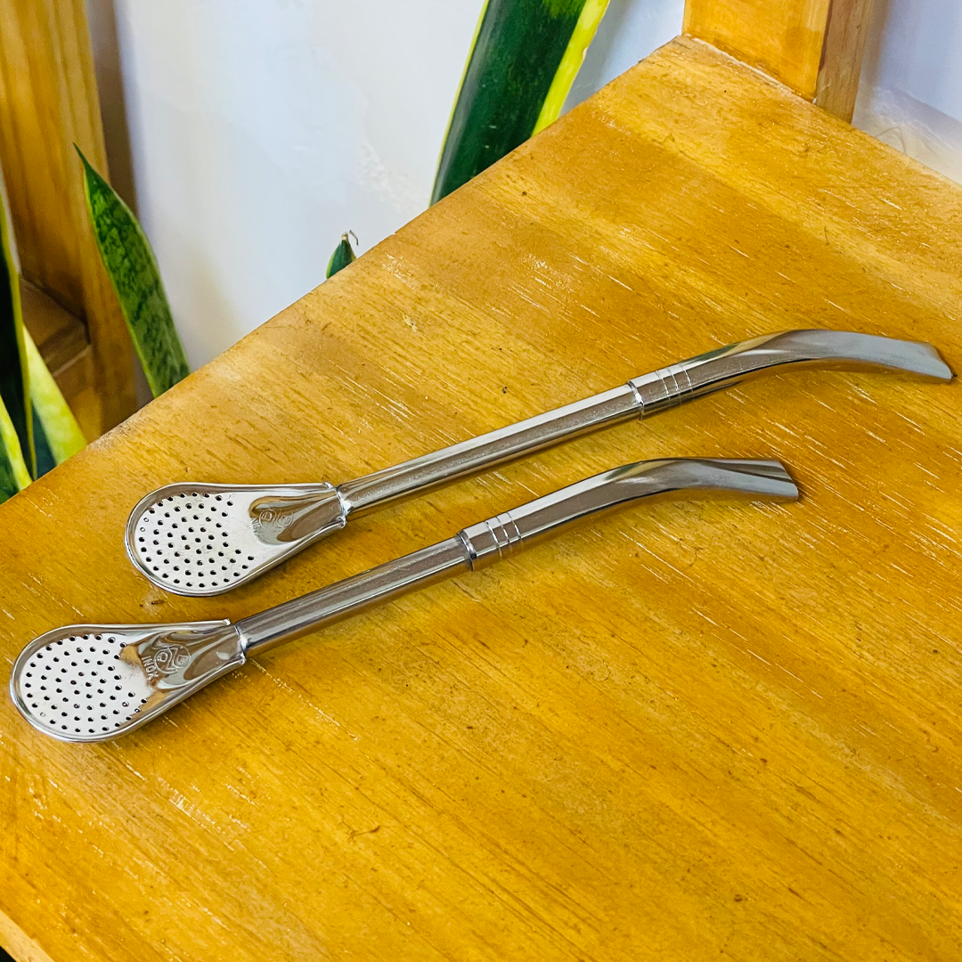 Curved Metal Straw (Bombilla) - Stainless Steel