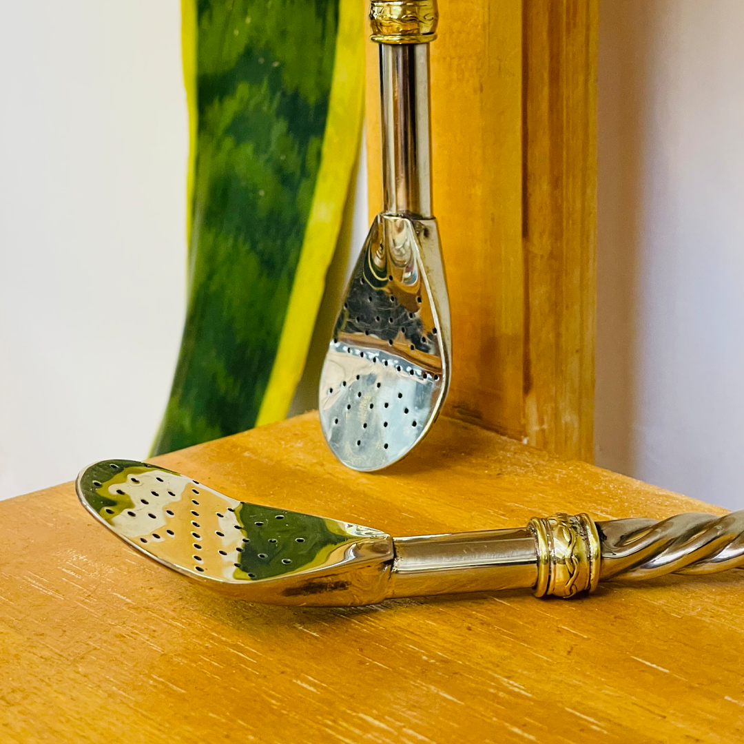 Straight & Chiseled XL Wide Metal Straw (Bombillon) - Nickel Silver (Alpaca)