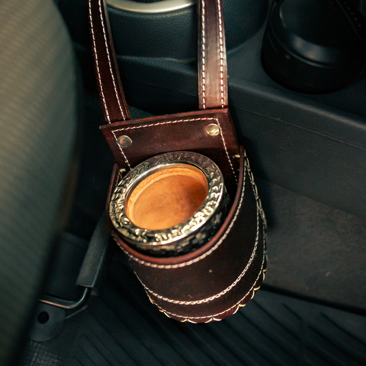 Car Leather Mate Cup Holder