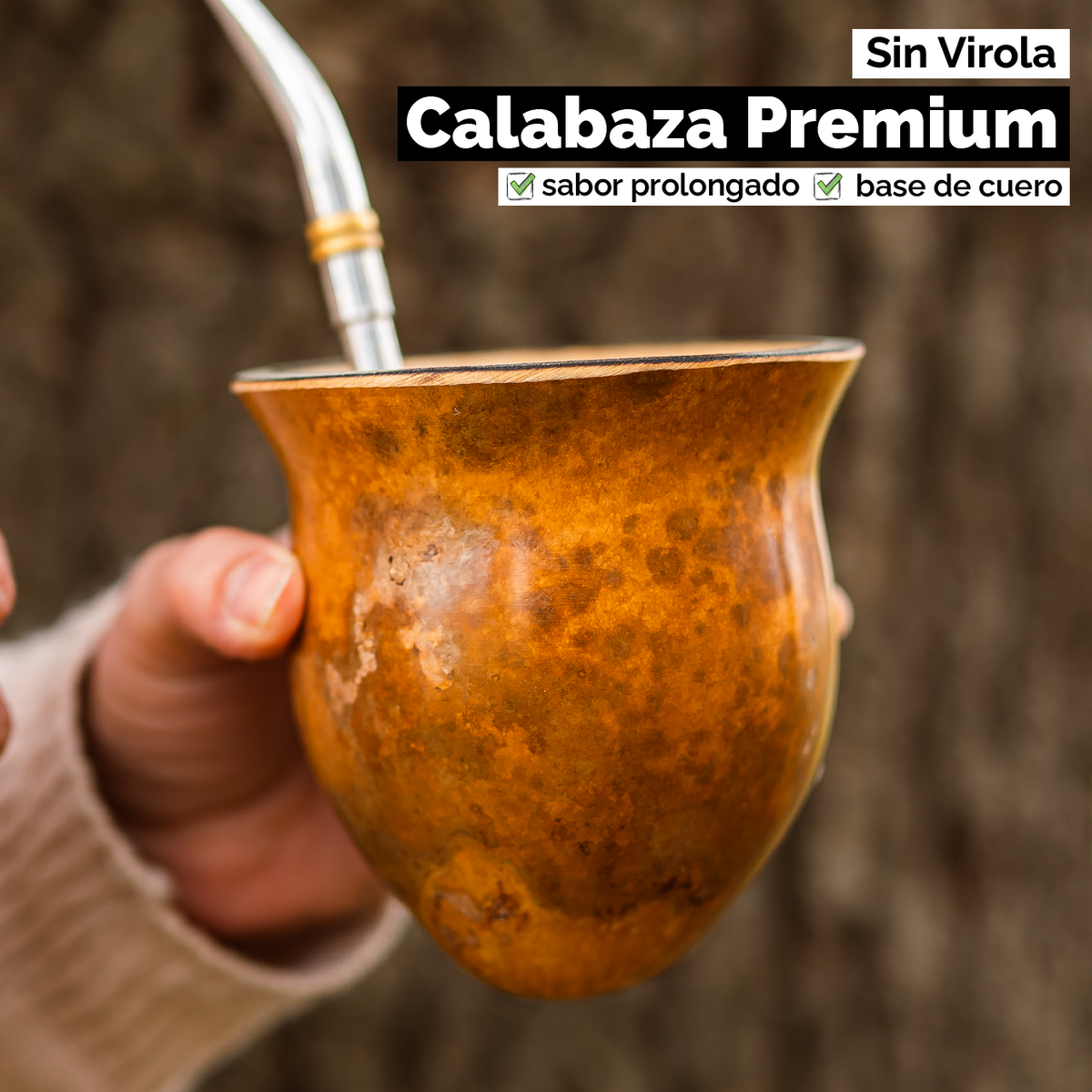 Mate Calabaza Criollo Camionero (con base) - Sin virola