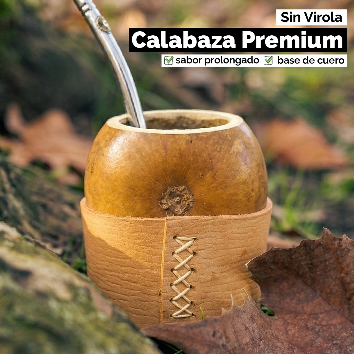 Mate Calabaza Galleta (con base) - Sin virola