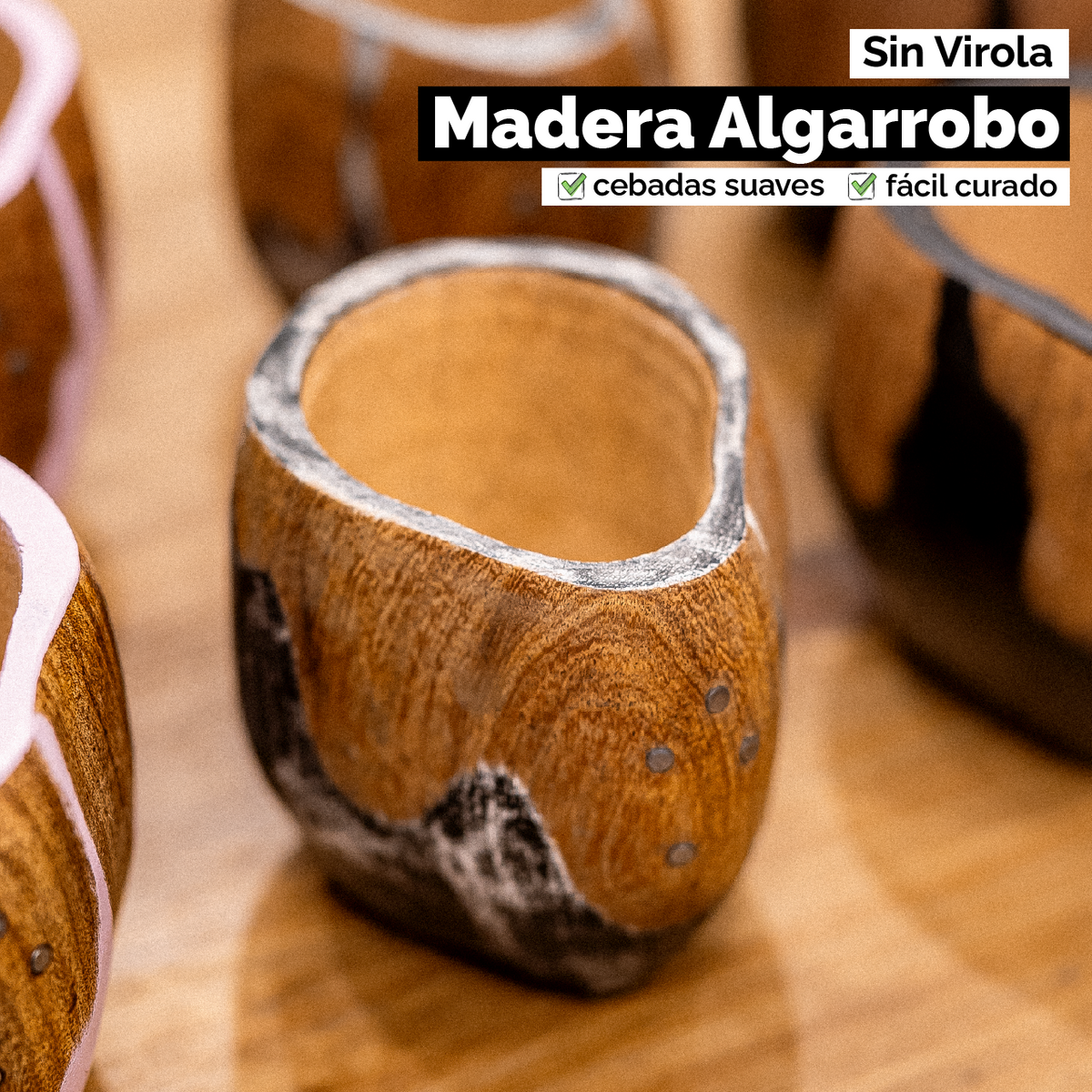 Mate Ranchero Cruz (Madera) - Black & White