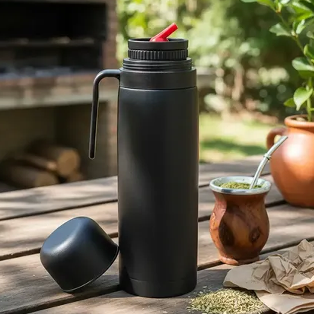 Termo Media Manija 1 LT - Negro