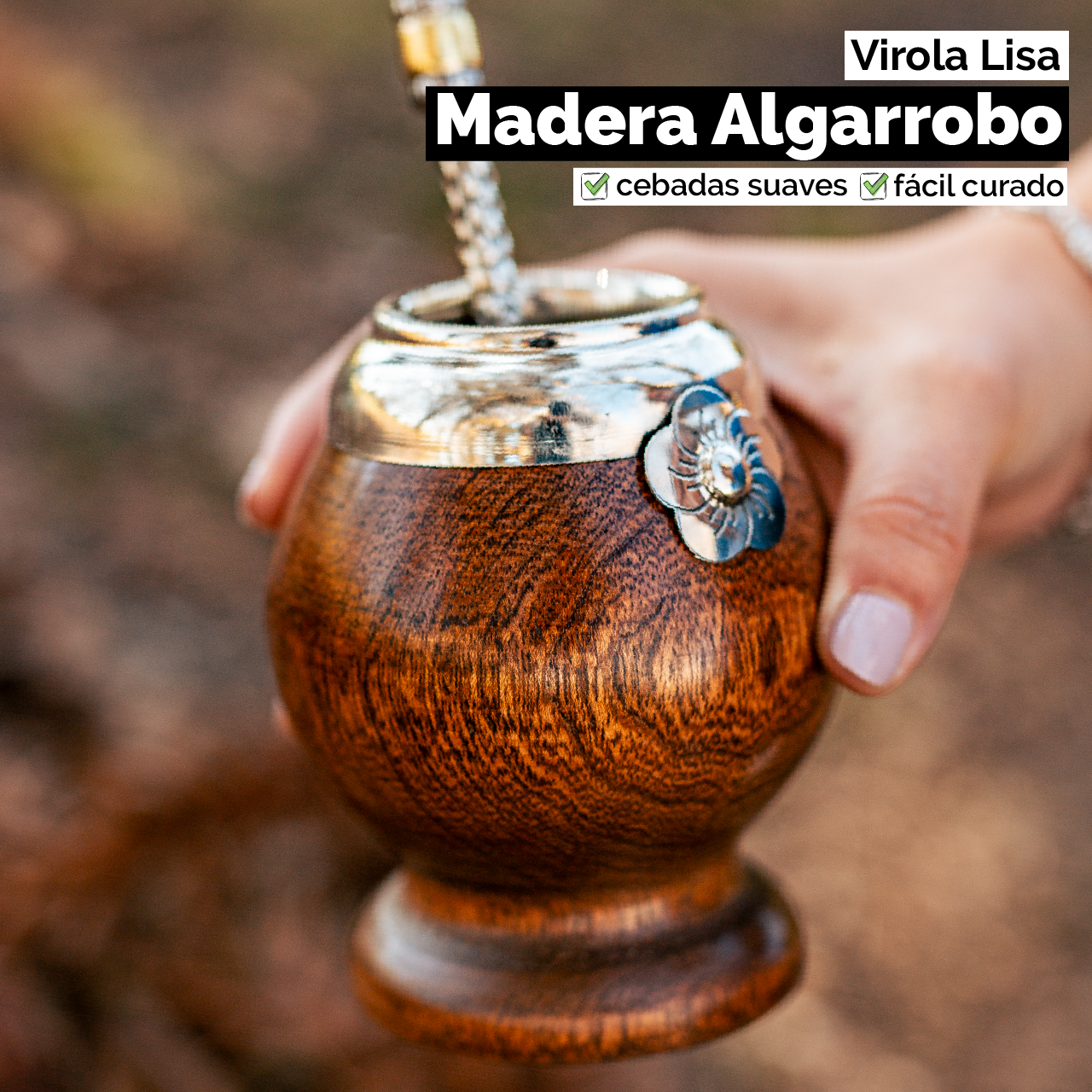 Mate Copita (Madera) - Virola Alpaca