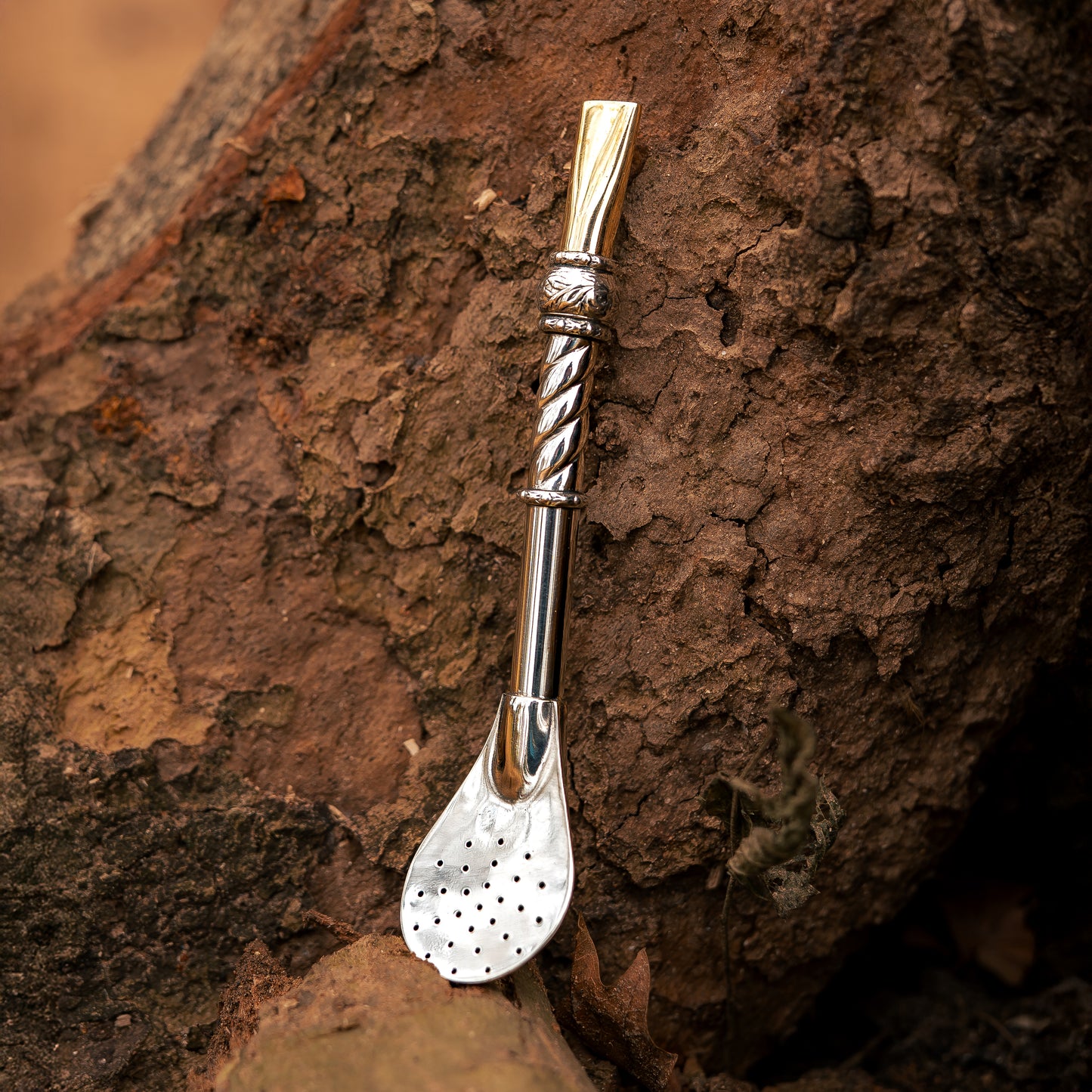 Straight & Chiseled Mini Wide Metal Straw (Bombillon) - Nickel Silver (Alpaca)