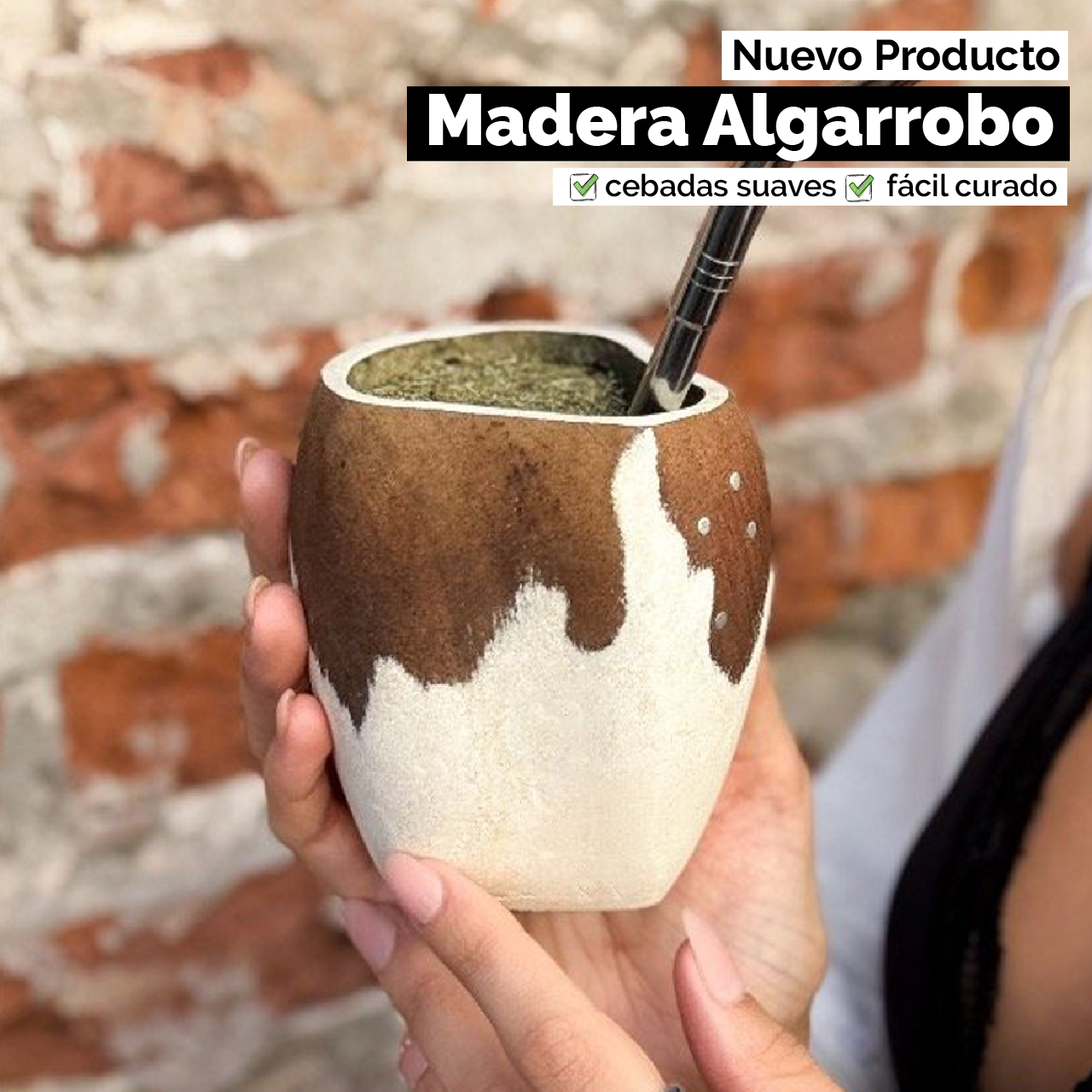 Mate Ranchero Cruz (Madera) - Rústico