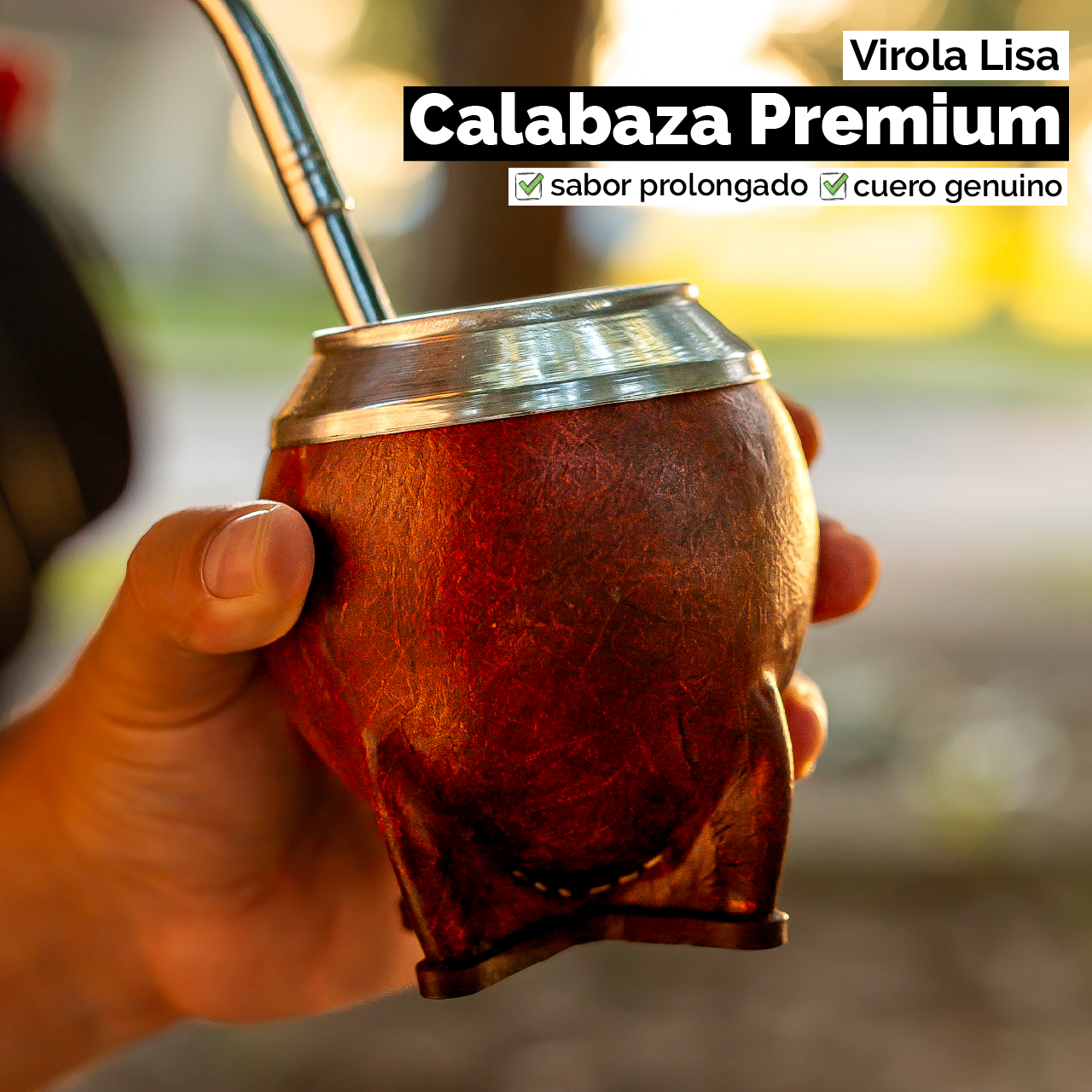 Mate Torpedo (Calabaza) - Virola Acero